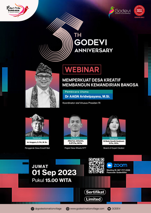 Koorstafsus Presiden RI dalam Webinar HUT Godevi ke-5: Gunakan Kantor Desa sebagai Showcase Produk Kreatif Desa